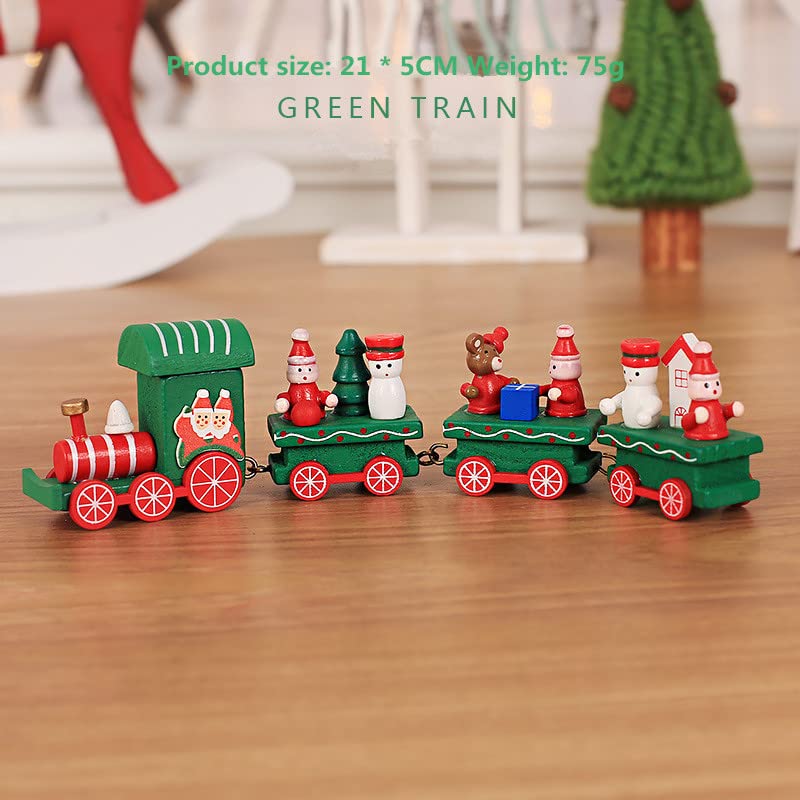 Amazon.co.jp: クリスマス 木製電車装飾セット かわいい木製ミニ列車
